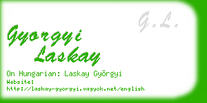 gyorgyi laskay business card